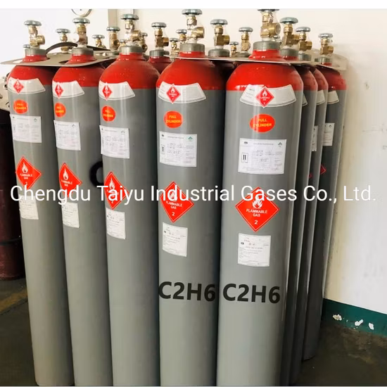 Etano del gas refrigerante C2h6 de la pureza R170 del 99,5% del grado de Refreigerant