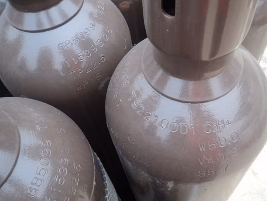 Fábrica de gas industrial de China, alta calidad, 99,5% líquido C2h4, maduración de frutas, plátano, mango, gas etileno